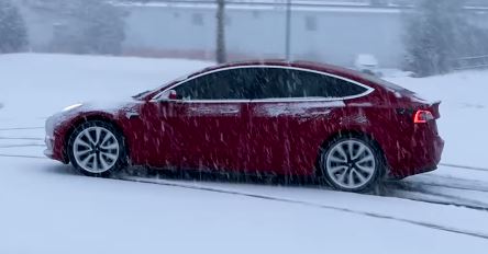 tesla model 3 winter range