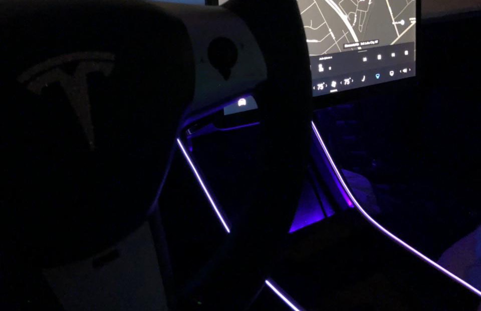 led light strip interior lightning