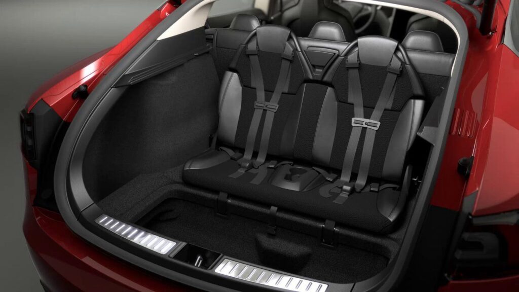 tesla model s trunk seats