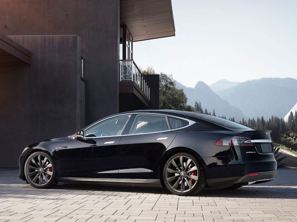 model s parked outdoors