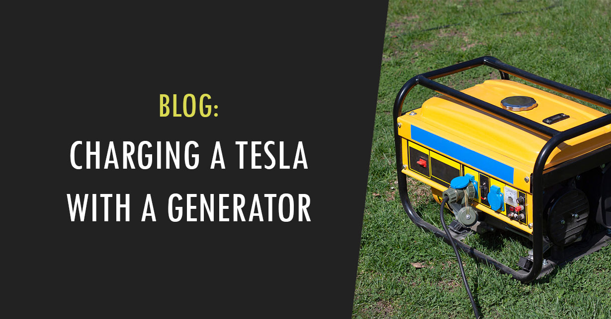 charging tesla with generator