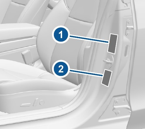 tesla recommended tire pressure on door jamb