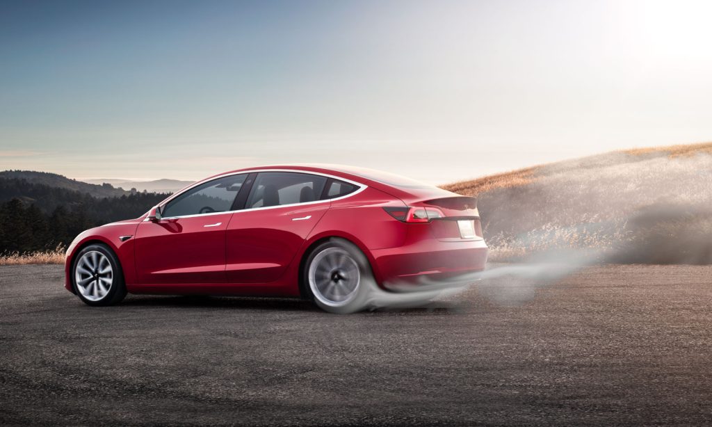 can a tesla model 3 drift