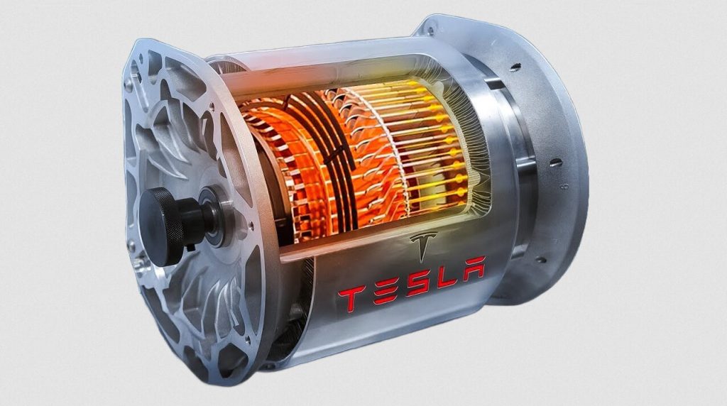 the electric motors in a tesla have very high torque