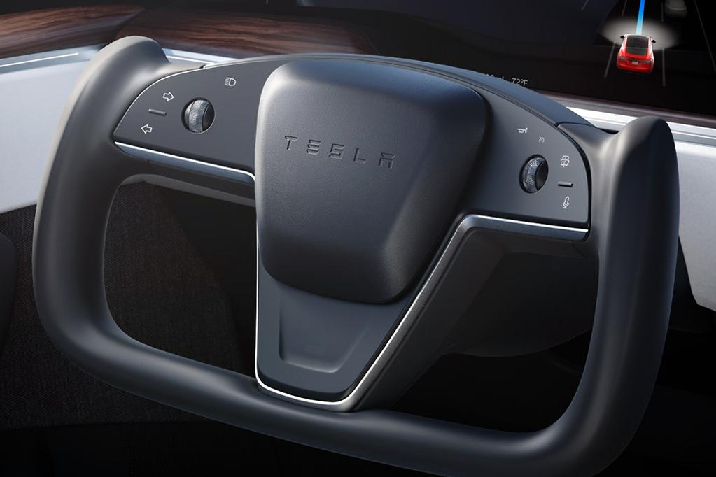 tesla model s yoke steering